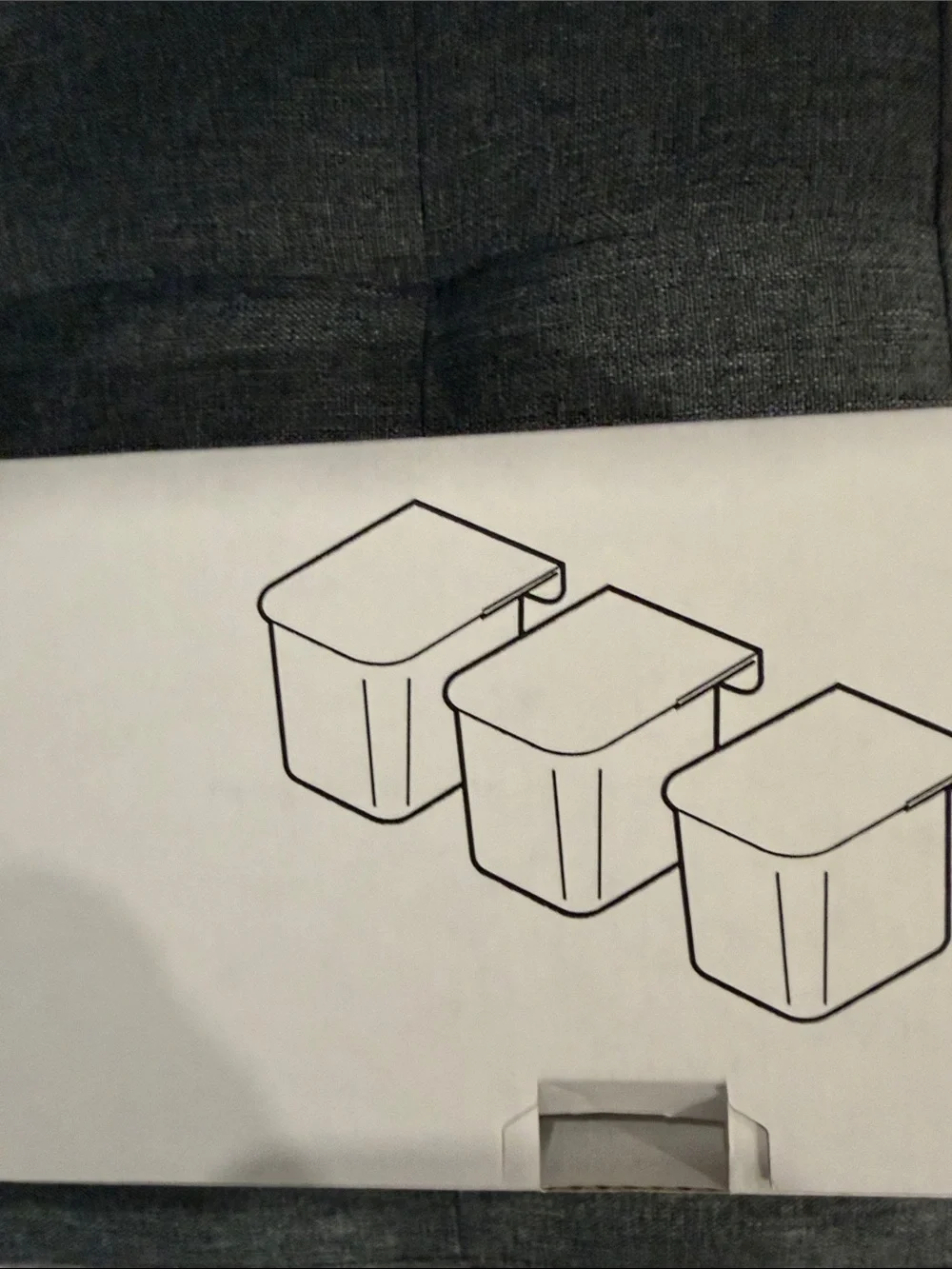 SKÅDIS Wall Storage Bins - White (Set of 3)